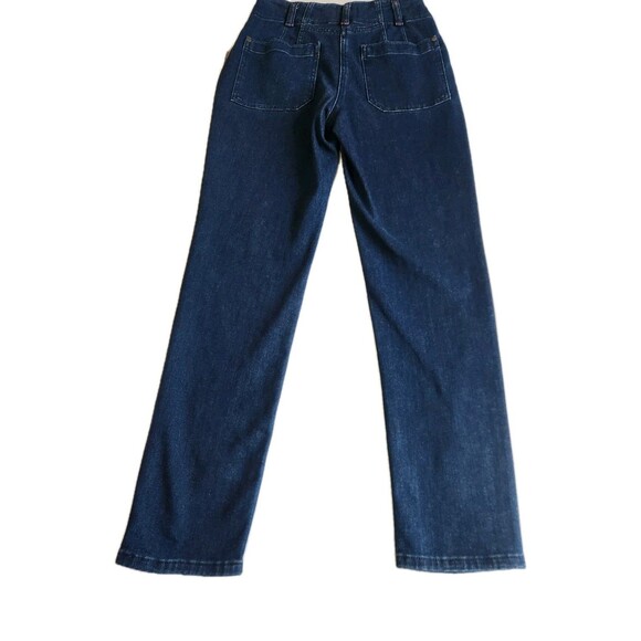 Anthropologie Maeve NWT Size 26 High Rise Slim Ankle Jeans Dark Wash Stretch - Picture 11 of 13